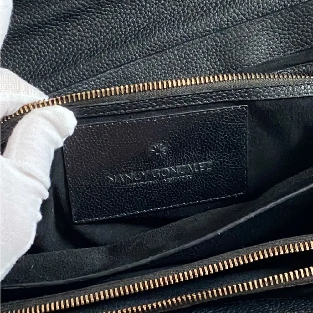 Nancy Gonzalez Madison Woven Leather Shoulder Bag